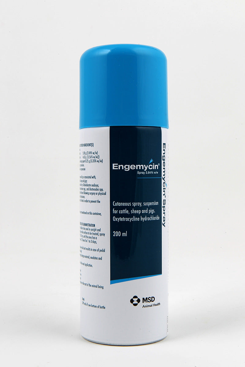 Engemycin® Spray 200 mL – Oxytetracycline Aerosol for Topical Infections in Livestock