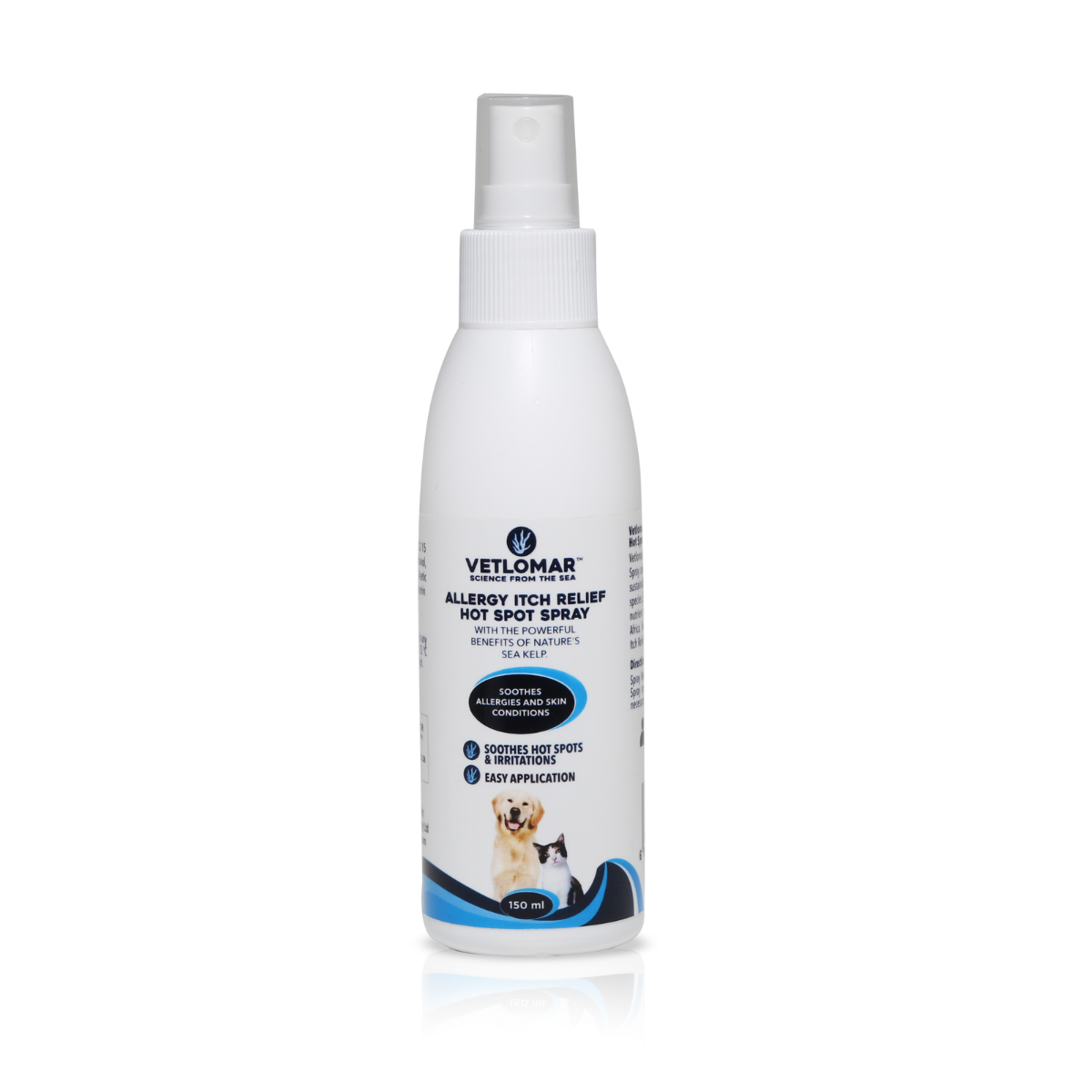 Vetlomar Itch Relief & Hot Spot Spray for Dogs and Cats – Fast-Acting Skin Soothing Solution (150ml)