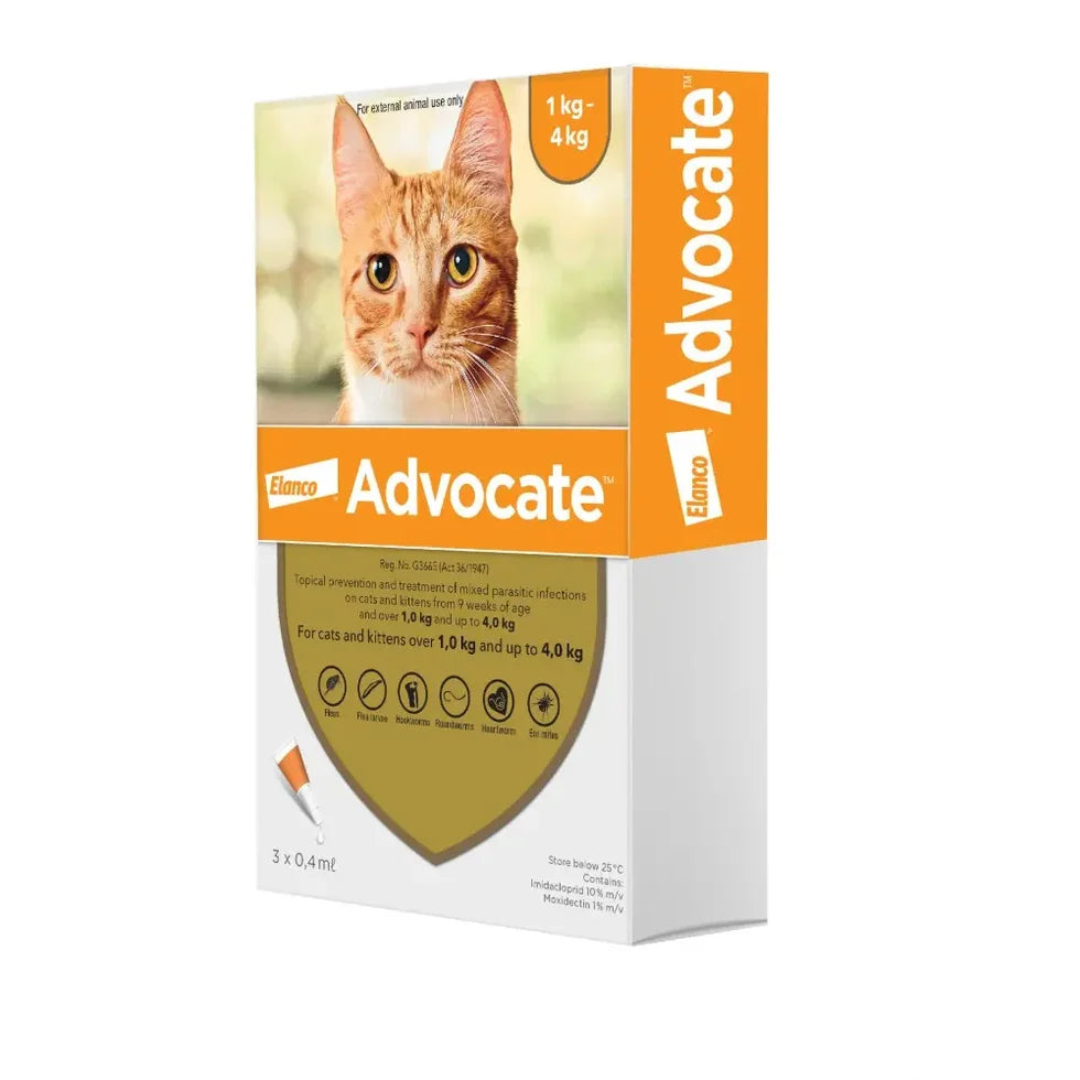 Advocate for Cats | Flea, Worm & Heartworm Spot-On