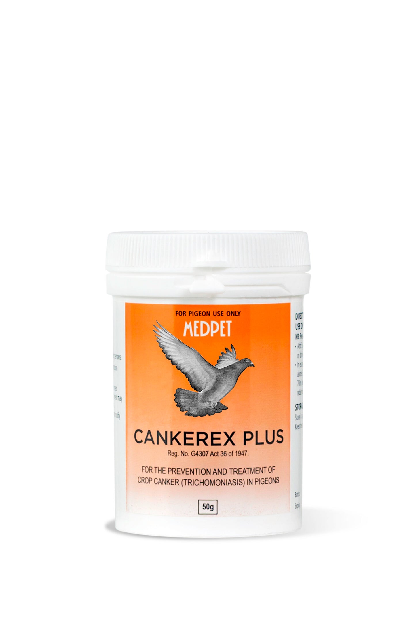 Cankerex Plus: Dimetridazole and Thiamine Powder for Pigeon Trichomoniasis 50g