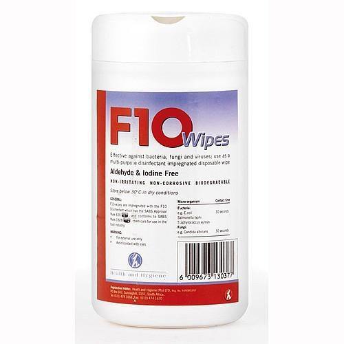 F10 Wipes Pot (100)