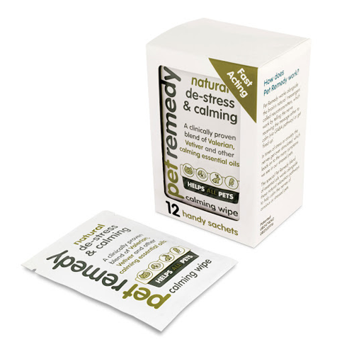Pet Remedy Calming Wipes (12’s) – Natural Stress & Anxiety Relief for Dogs, Cats & Small Pets