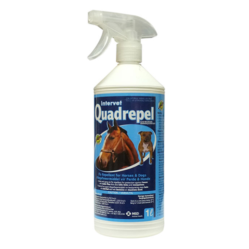 Quadrepel Fly Spray – Repellent for Flies, Ticks & Mosquitoes (Horses & Dogs)