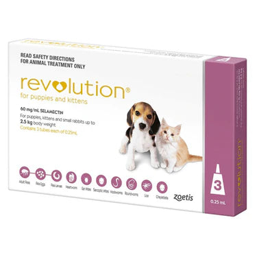 Revolution Tick and Flea Treatment Pack of 3