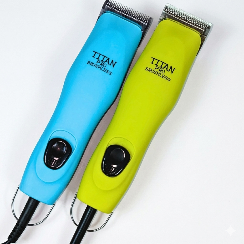 Titan Pro Professional Dog Clipper | 2Spd Brushless BLUE - Pet Pharma