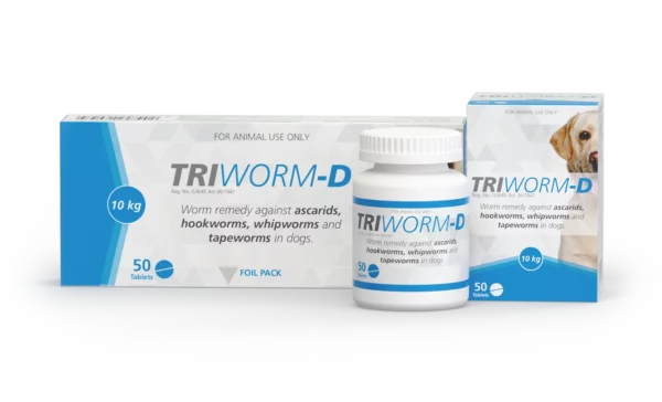 Triworm-D Dewormer Tablets for Dogs