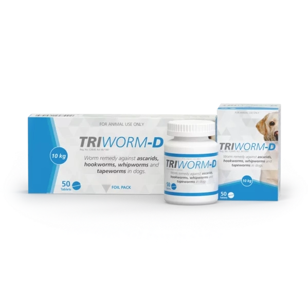 Triworm-D Dewormer Tablets for Dogs - Pet Pharma