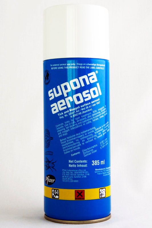 Supona Aerosol 385ml – Veterinary Tick & Wound Treatment Spray