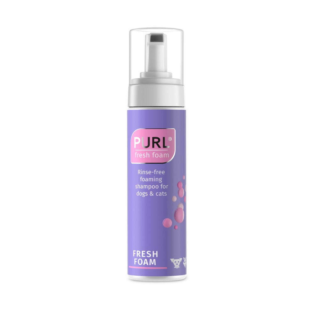 Purl Fresh Foam Shampoo 250ml – Gentle, Quick-Rinse Foaming Cleanser for Dogs and Cats