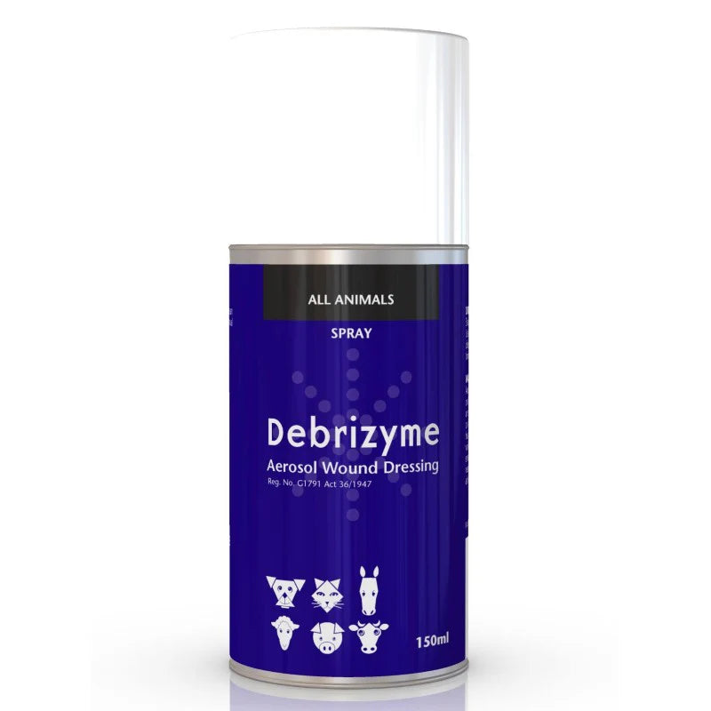 Debrizyme Wound Healing Spray for Dogs and Cats – Antibacterial Enzyme Spray for Skin and Wound Care (150ml)