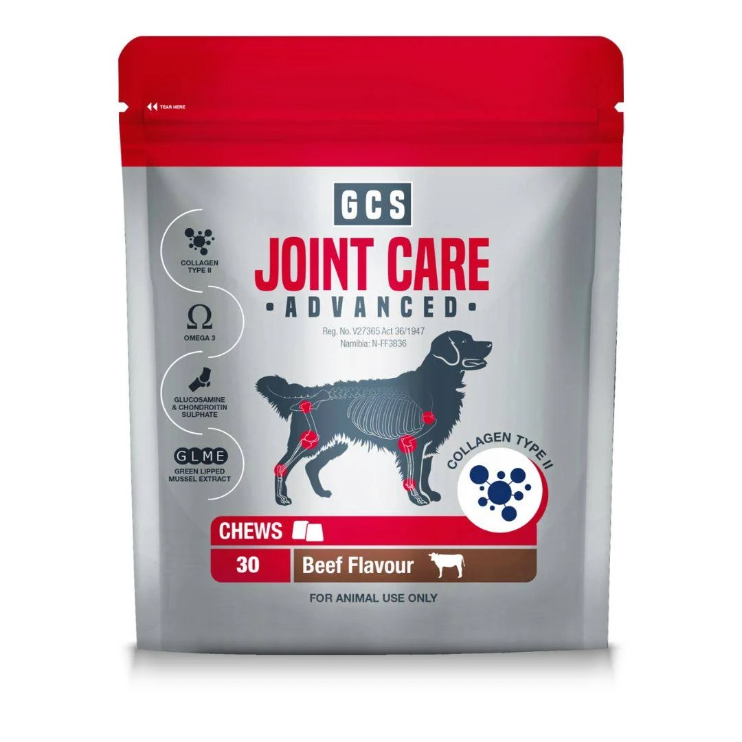 GCS Joint Care Advanced Chews Beef Flavour – Tasty Joint Supplement for Dogs