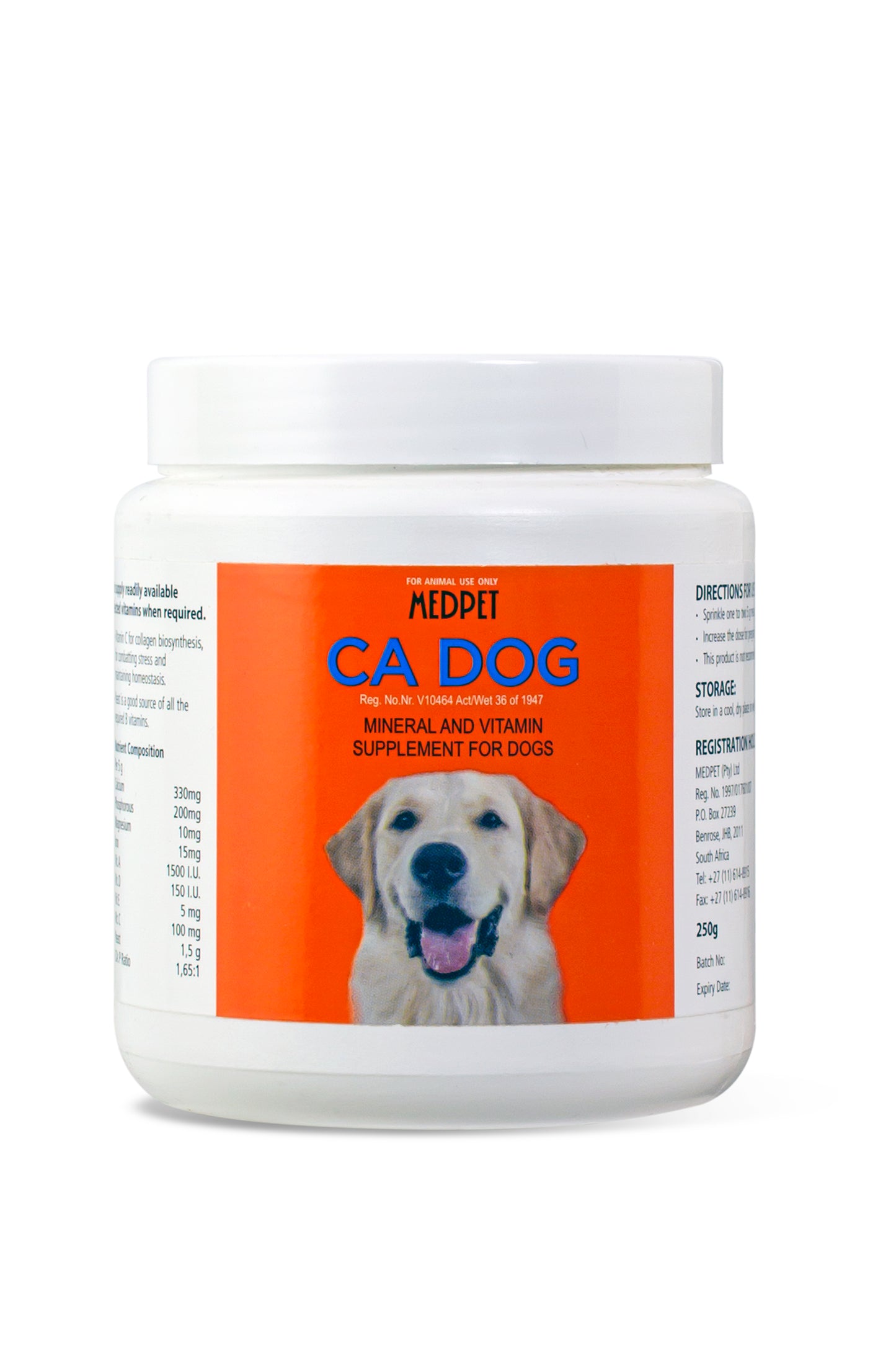 Ca-Dog by MedPet 250g – Premium Calcium & Mineral Supplement for Strong Bones & Joint Health in Dogs