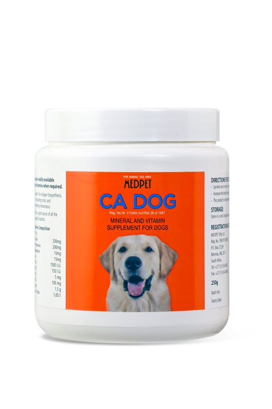 Ca-Dog by MedPet 250g – Premium Calcium & Mineral Supplement for Strong Bones & Joint Health in Dogs