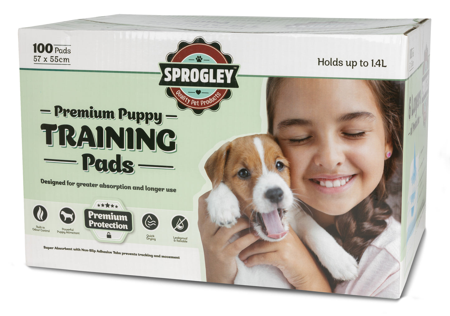 Sprogley Premium Puppy Training Pads - 6-Layer Leakproof & Odour Control (Various Pack Sizes) - Pet Pharma