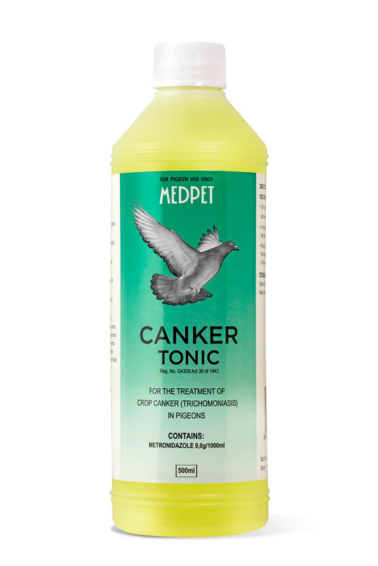 Canker Tonic: Liquid Metronidazole Solution for Avian Trichomoniasis 500ml