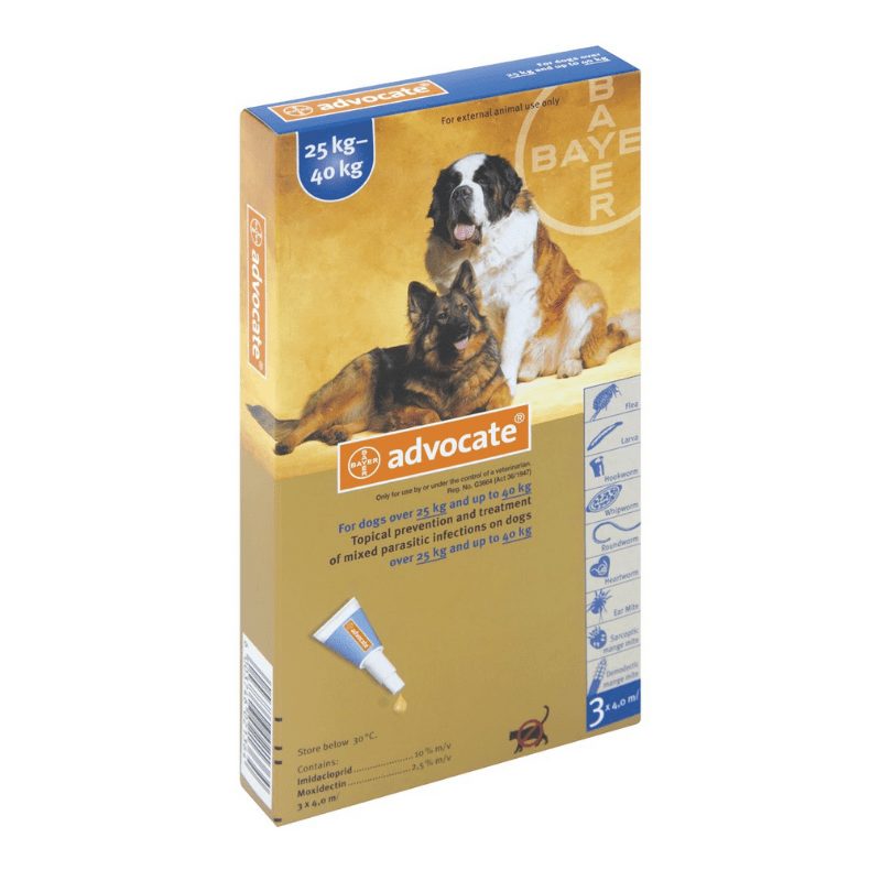 Advocate for Dogs – All-in-One Flea, Worm & Heartworm Protection