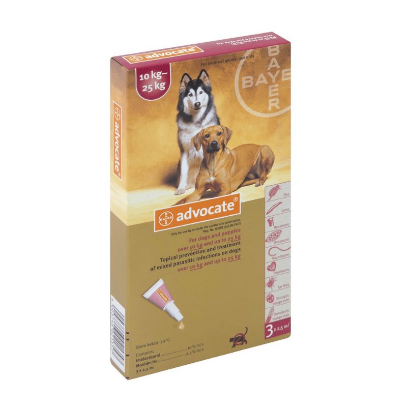Advocate for Dogs – All-in-One Flea, Worm & Heartworm Protection