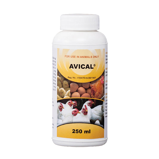 Avi-Cal 250ml: Calcium, Vitamin D3, Bone and Eggshell Supplement