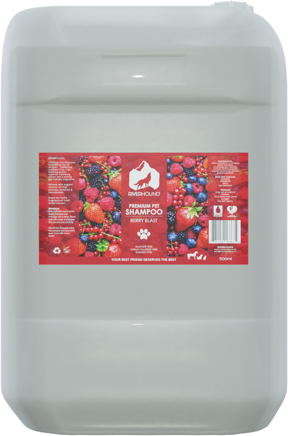Riverhound Berry Blast Pet Shampoo - Deep Cleansing & Deodorizing - Pet Pharma