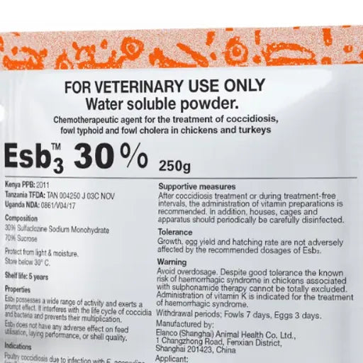 ESB 3 Powder 20g | Coccidiosis & Bacterial Treatment for Poultry & Pigeons