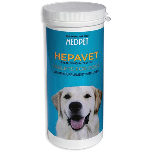 Hepavet Tablets 100's – Advanced Liver Support & Detox for Dogs & Cats