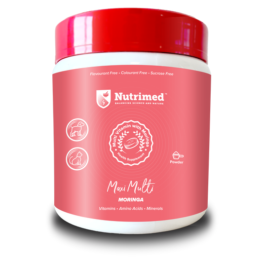 Nutrimed Maxi Multi Moringa – Advanced Multivitamin Supplement for Dogs & Cats | Immune, Joint & Energy Support