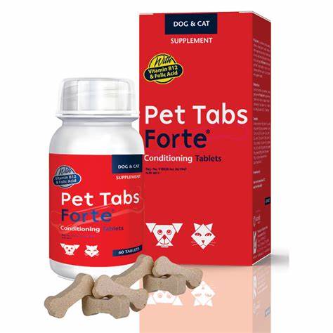 Pet Tabs Forte Advanced 60's: Premium Multivitamin & Mineral Supplement for Dogs