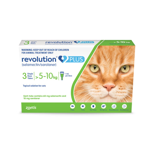 Revolution Plus for Cats: Ultimate 6-in-1 Parasite Protection