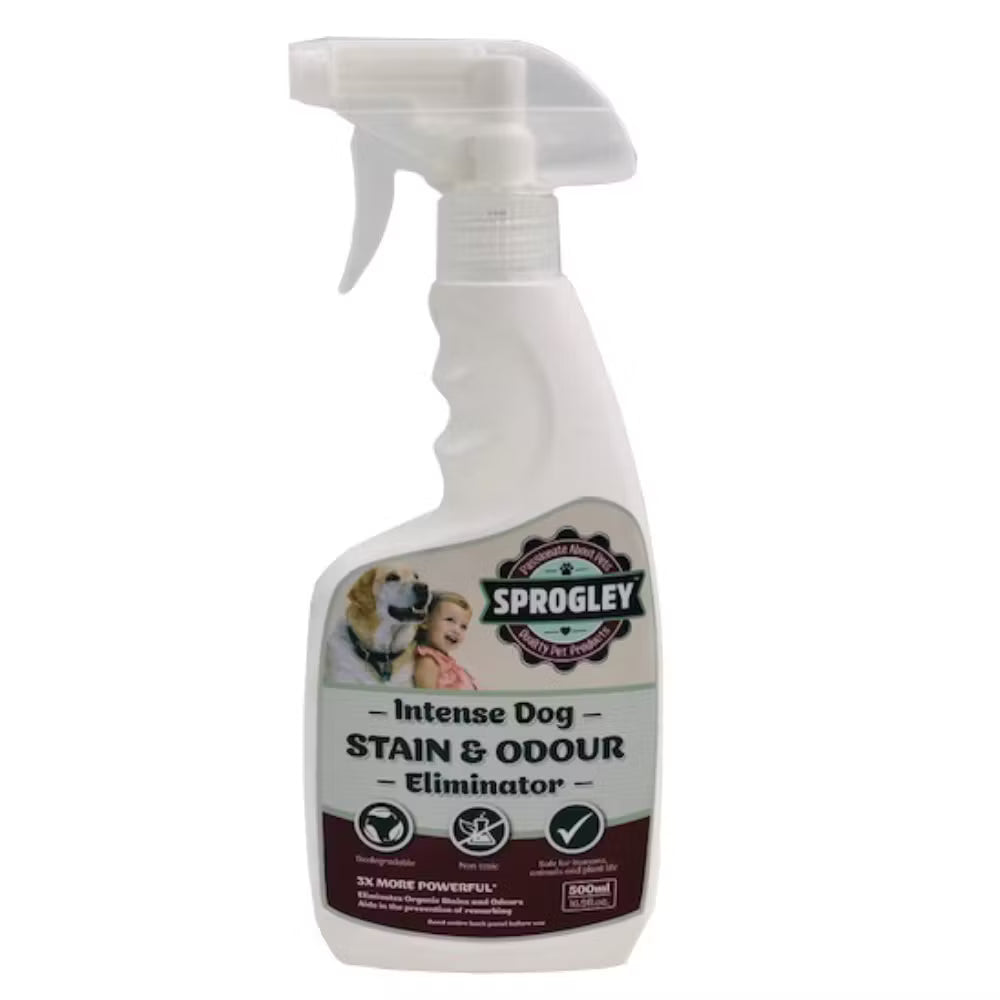 Sprogley Intense Stain & Odour Eliminator for Multi-Pet Homes - 500ml | Professional Strength - Pet Pharma