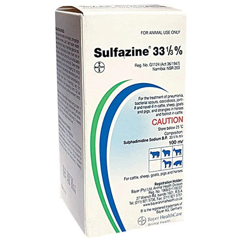 SULFAZINE 33%: Broad-Spectrum Livestock Antibiotic 500ml