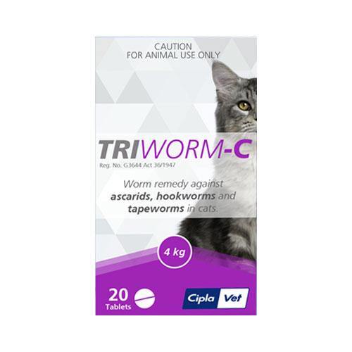 Triworm C Tablets for Cats