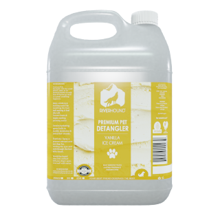 Riverhound Vanilla Ice Cream Pet Detangler Spray | High-Shine & Knot Removal - Pet Pharma