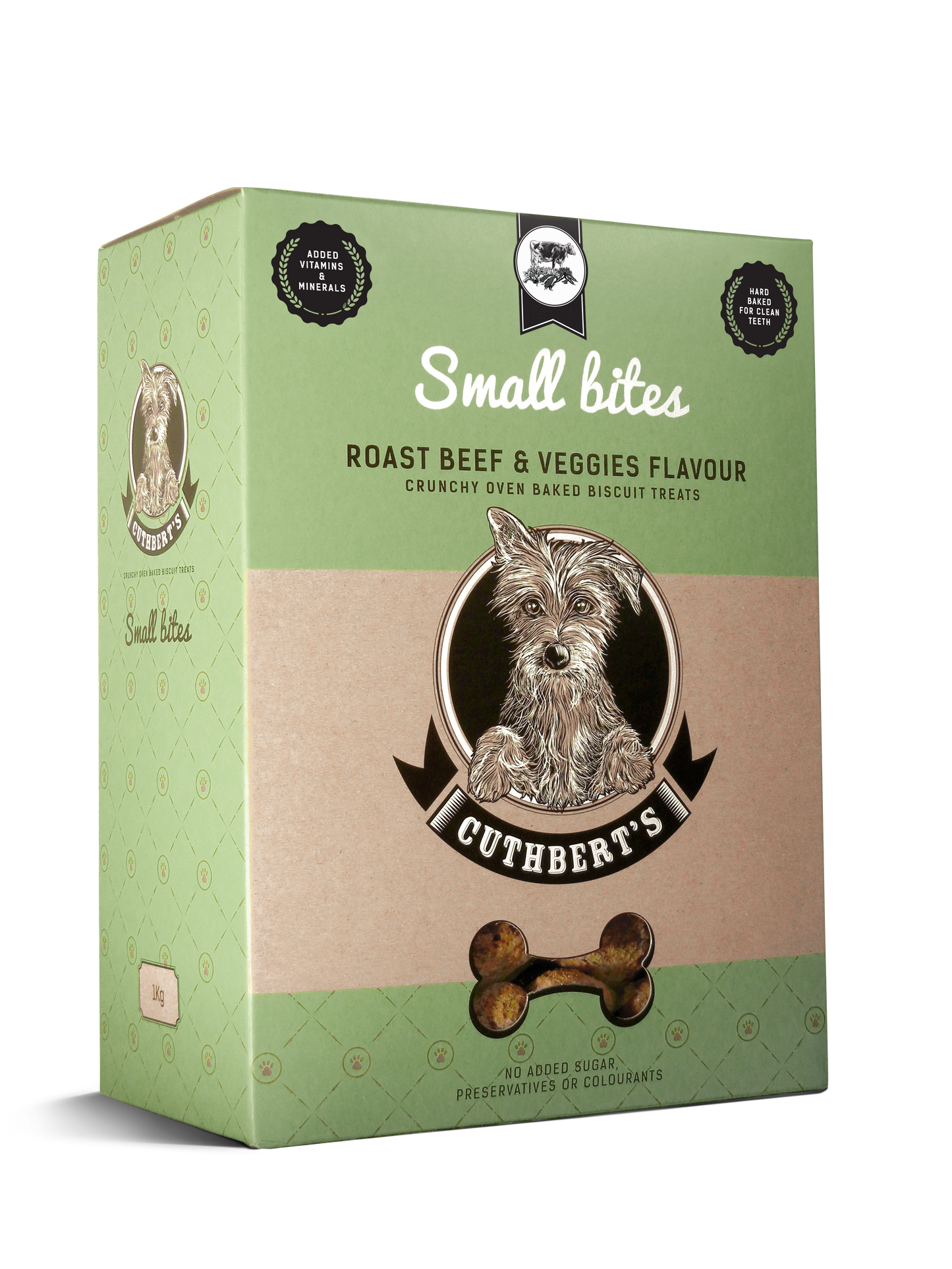 Cuthbert's Roast Beef & Veggies Dog Biscuits 1kg - Small & Large Bites - Pet Pharma