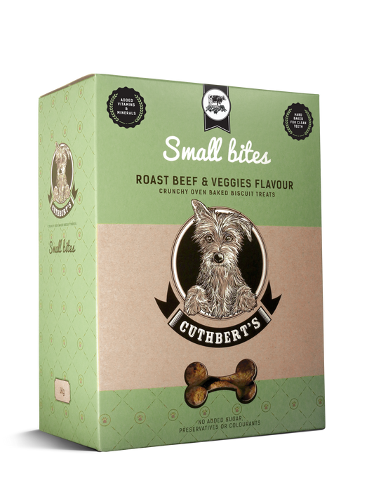 Cuthbert's Roast Beef & Veggies Dog Biscuits 1kg - Small & Large Bites - Pet Pharma